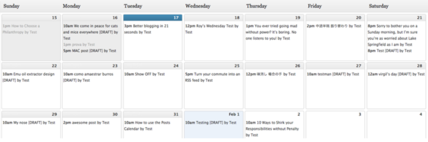 Content Management Strategy editorial calendar