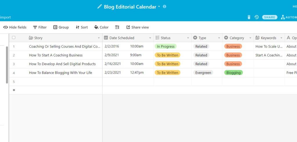 How To Create A Blog Calendar