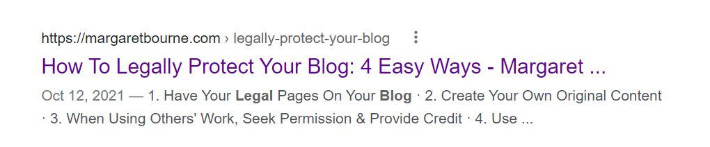 legally protect your blog
